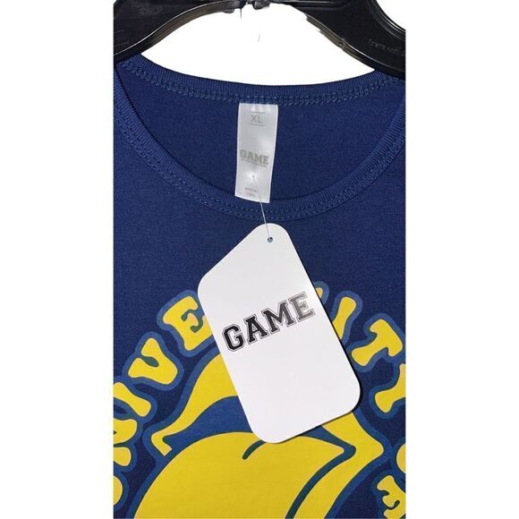 GAME University of Michigan “Rolling Stones Tongue” Women’s T Shirt Size XL UOFM - Picture 3 of 3